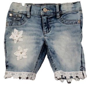 Jordache Embellished Jean Bermuda Shorts
